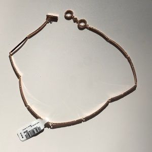 Rose Gold Pave Flex Collar